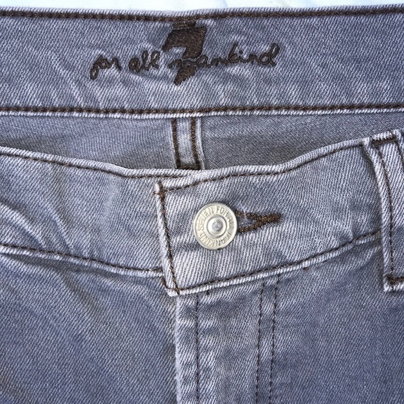 42. 7 FAM Gray Jeans Sz 32 Bootcut - Picture 5 of 9